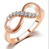 Fine Jewelry Zircon Ring Infinity For Women