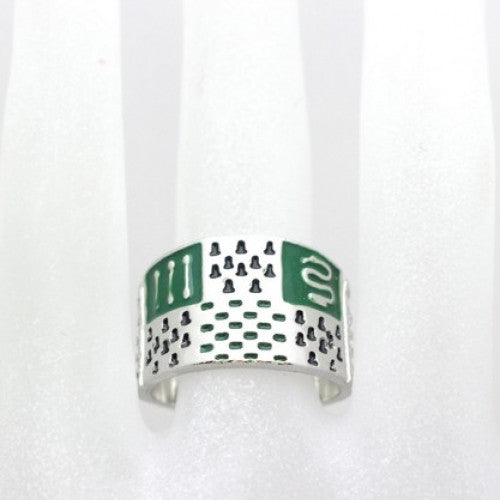 The European And American Movie Foreign Trade Sales Harry Potter Slytherin Ring Lot Crest Ring