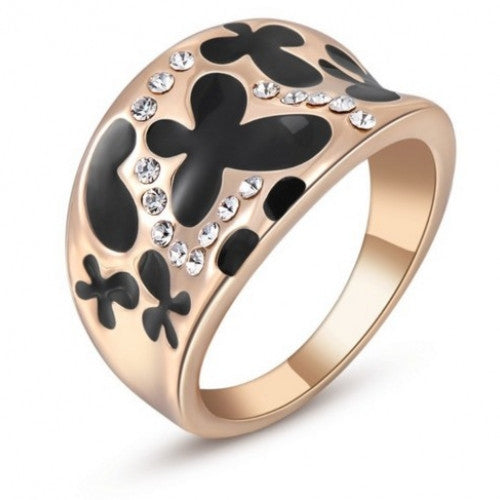 New Arival Butterfly Austrian Ring Jewelry